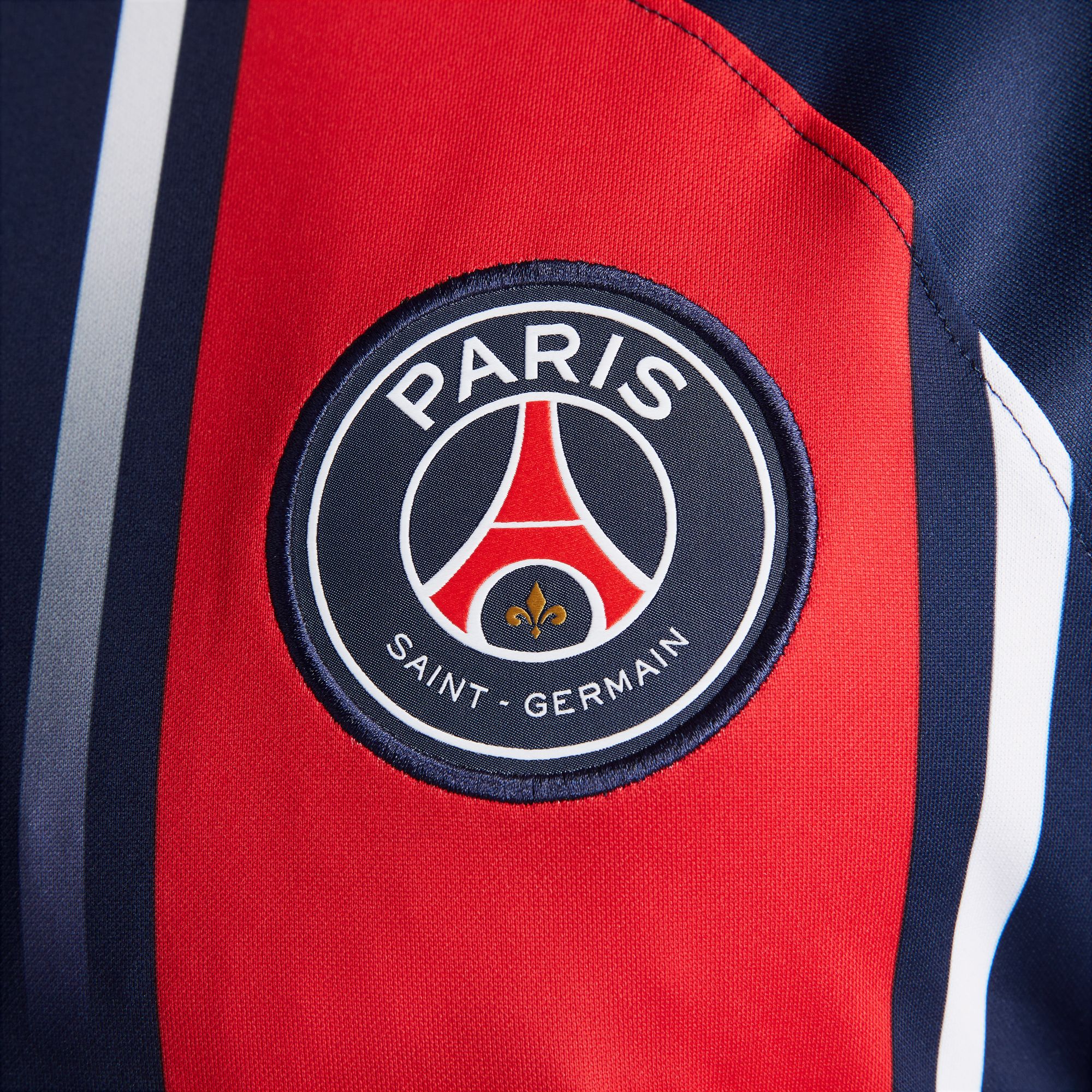 Nike Paris Saint-Germain Local 2023/24 Stadium, Azul marino medianoche/Rojo Universidad/Rojo Universidad, hi-res