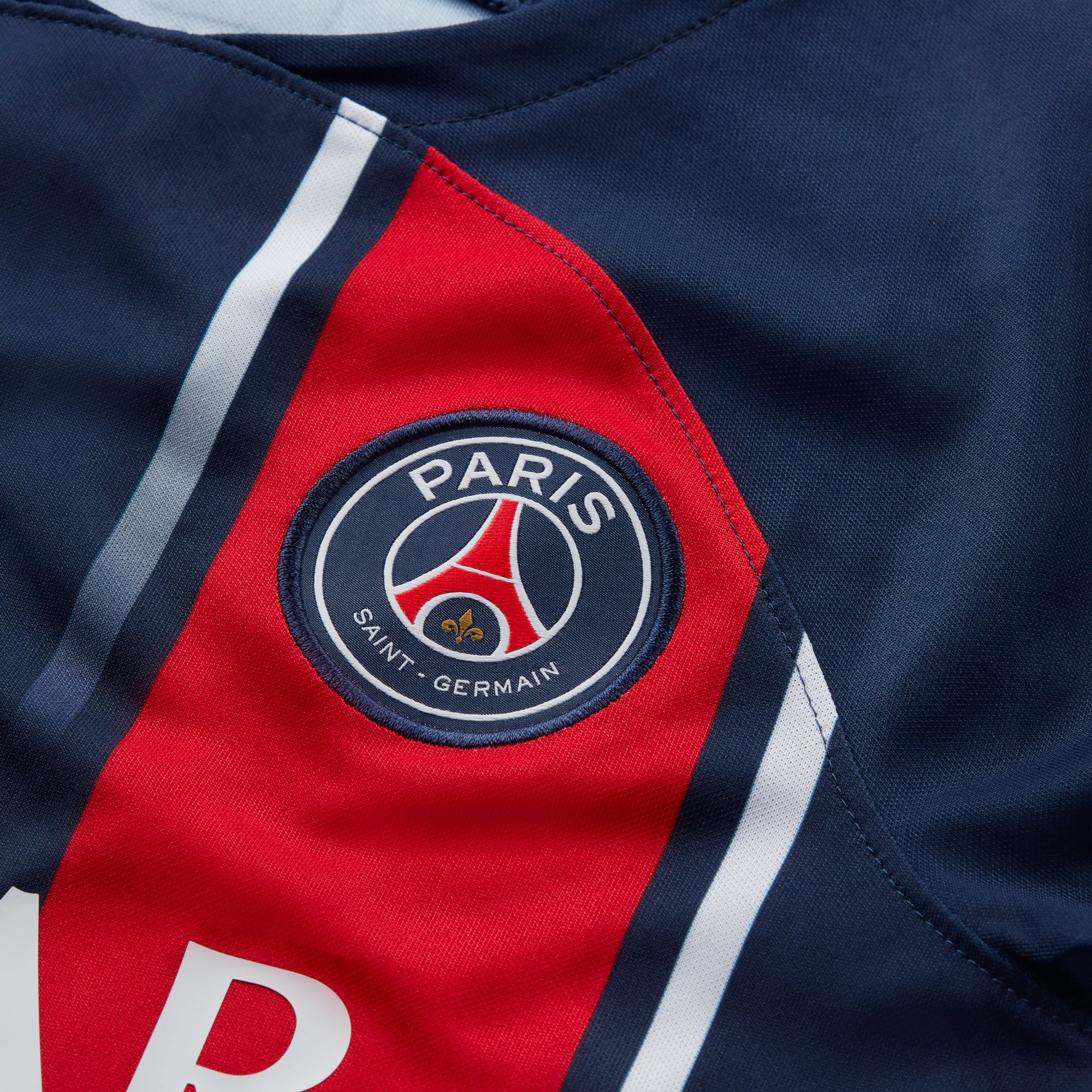 Nike Paris Saint-Germain Local 2023/24 Stadium, Azul marino medianoche/Rojo universitario/Rojo, hi-res