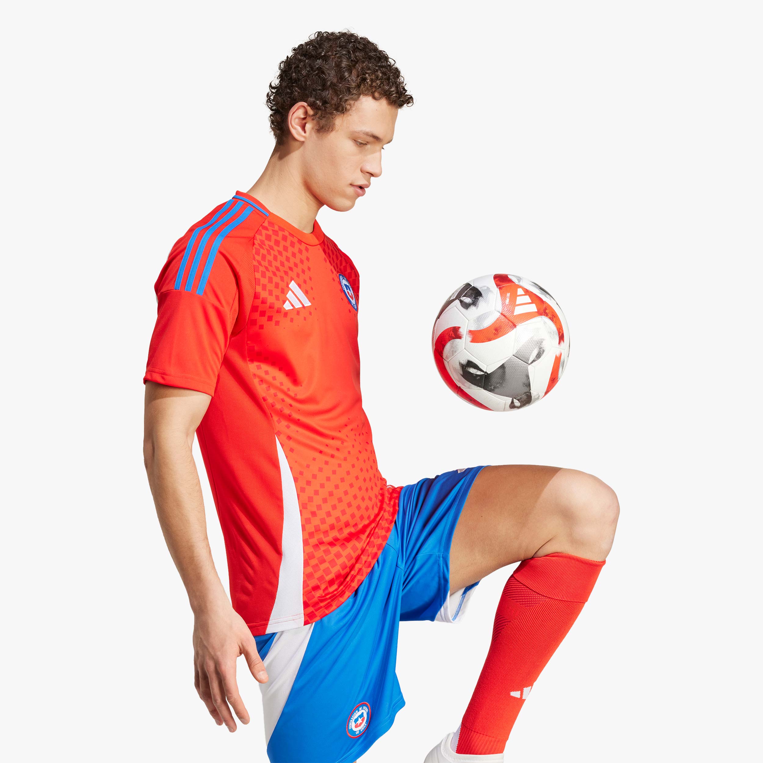 adidas Camiseta Local Chile 2024, ROJO, hi-res