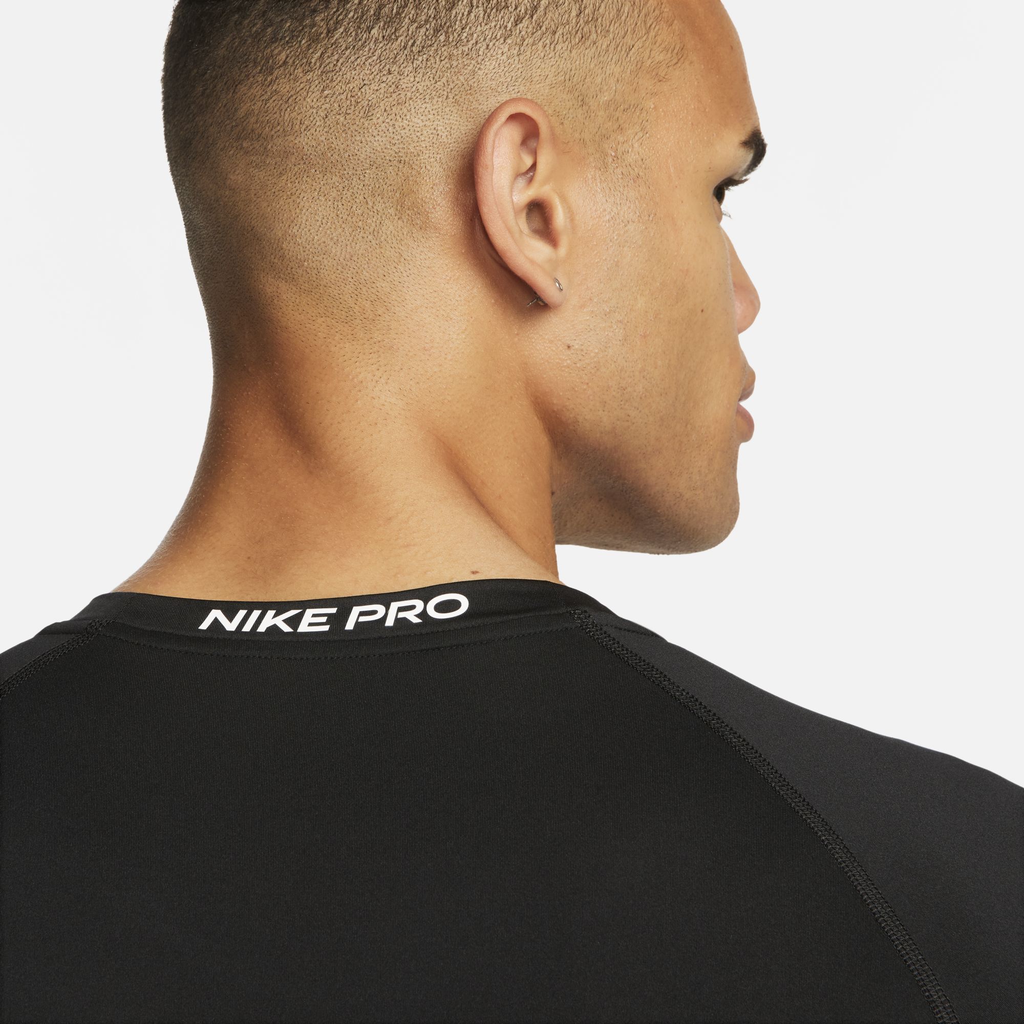 Nike Pro, Negro/Blanco, hi-res