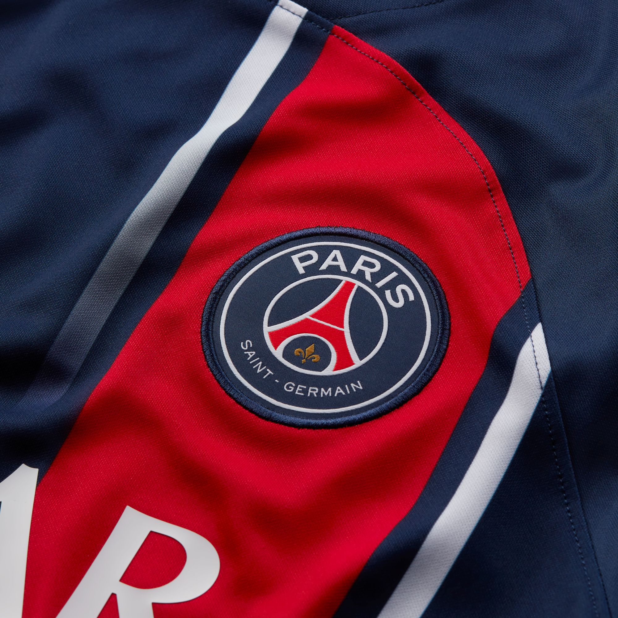 Nike Paris Saint-Germain Local 2023/24 Stadium, Azul marino medianoche/Rojo Universidad/Rojo Universidad, hi-res